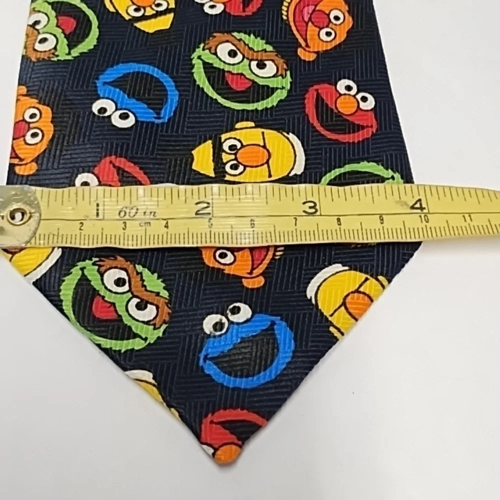 Sesame Street neck tie black background Birth Ernie and Cookie monster